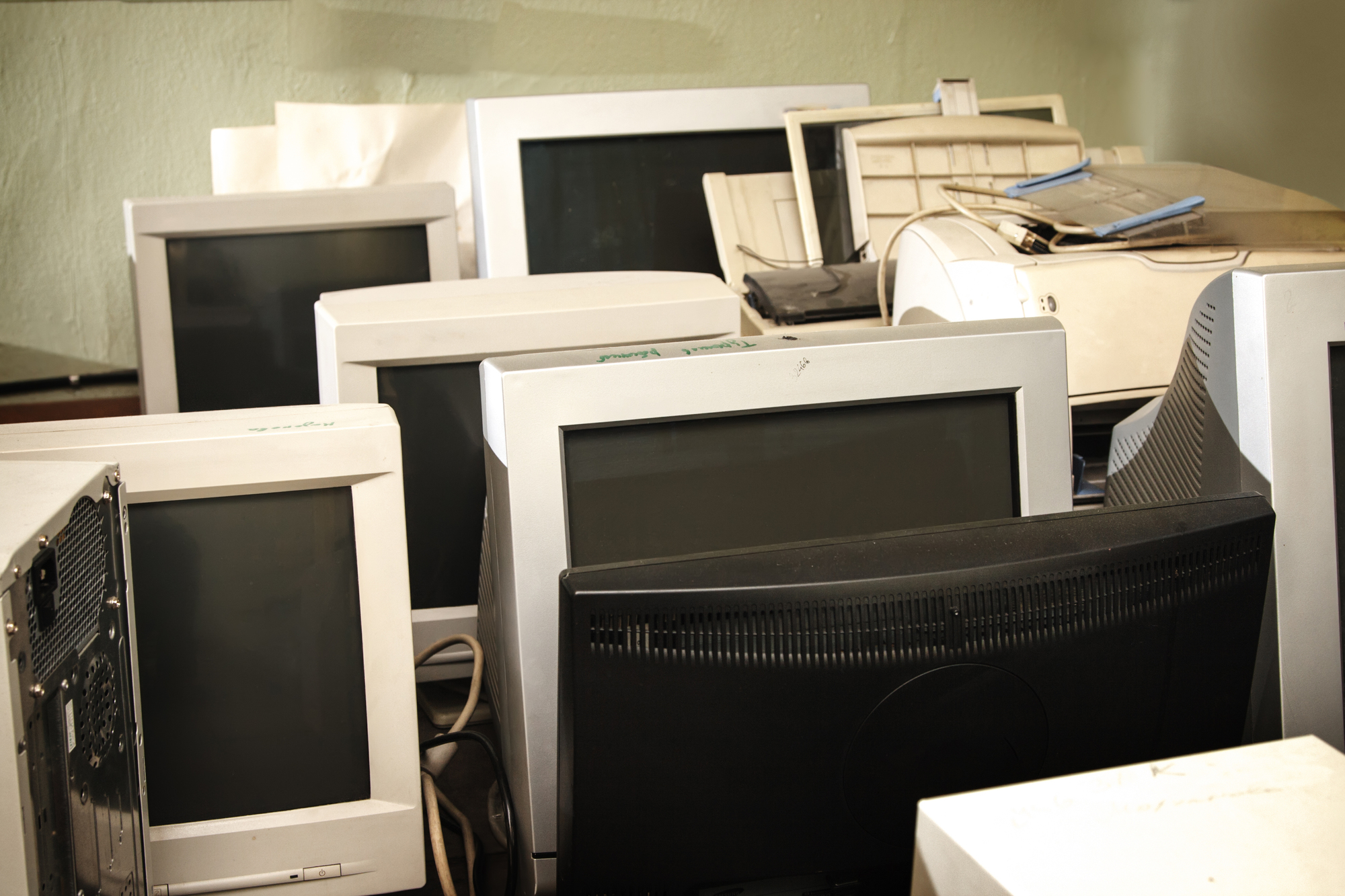 Old computer monitors